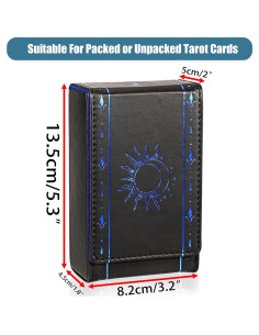 Funda Protectora para Cartas del Tarot JUXYES, Diseño Sol Luna 2
