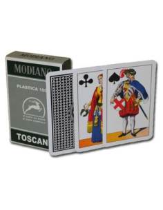 Baraja de Cartas Italianas Modiano Toscane 100% Plástico
