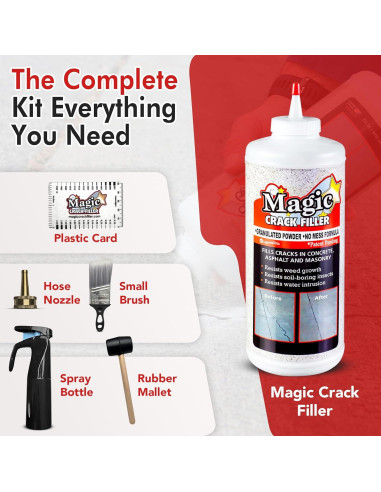 Kit de Inicio Relleno de Grietas Mágico 1.13 kg con Herramientas
