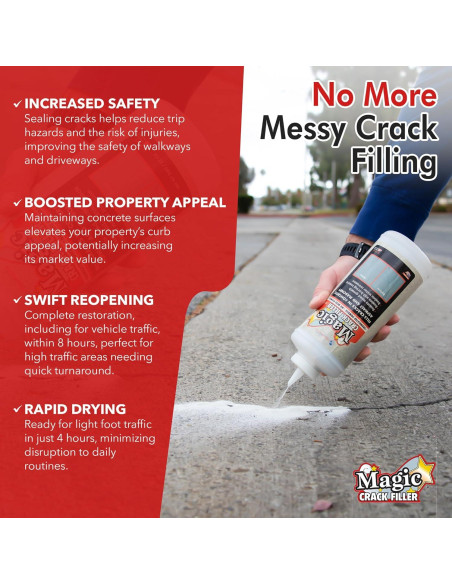 Kit de Inicio Relleno de Grietas Mágico 1.13 kg con Herramientas