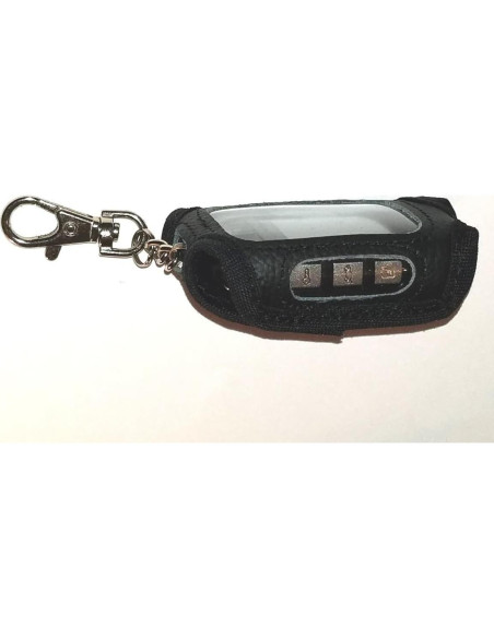 Funda de Cuero Negro para Control Remoto Compustar 2WSSR-T11 y 2WT11R-SS