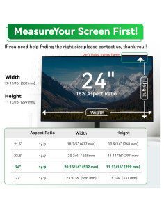 Pantalla Protectora Magnética 24" MaoYeye Antirreflejo Luz Azul 2