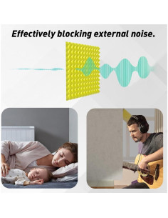 Cabina de Grabación Plegable Amarilla con Aislamiento Acústico 2