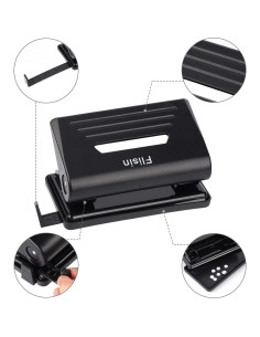 Perforadora de 2 Agujeros Flisin F-002, Compacta y Ergonómica 2