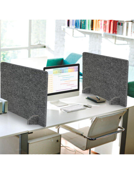 Divisores Acústicos para Escritorio AMUSIGHT 60x50 cm Paquete de 2