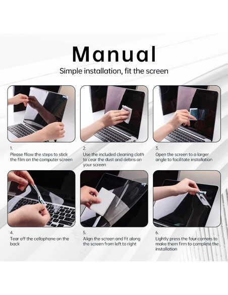 Paquete de 2 Protectores de Pantalla 17.3" XinWoTuo Anti Luz Azul