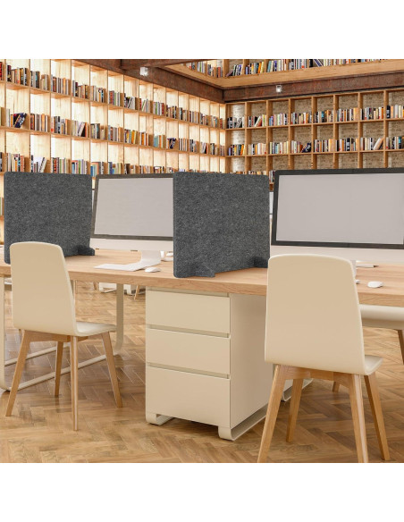 Divisores Acústicos para Escritorio AMUSIGHT 60x50 cm Paquete de 2