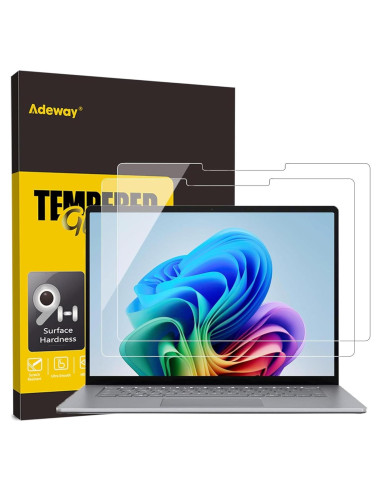 Adeway Protectores de Pantalla Vidrio Templado para Surface Laptop 7 13.8"