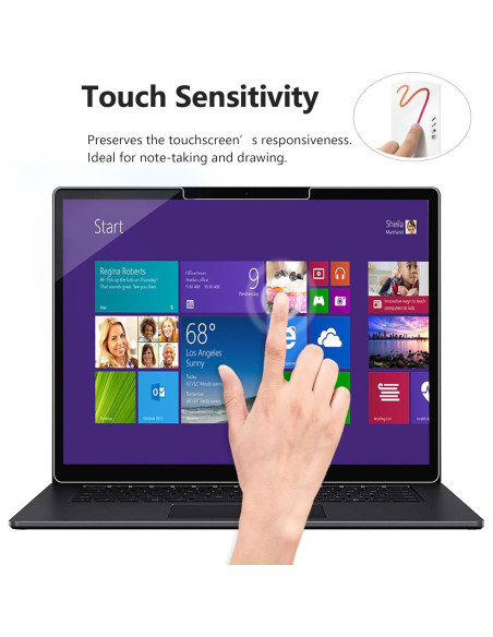Adeway Protectores de Pantalla Vidrio Templado para Surface Laptop 7 13.8"