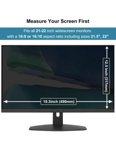 Protector de Pantalla de Privacidad Pozlle 21-22" Antirreflejo 2