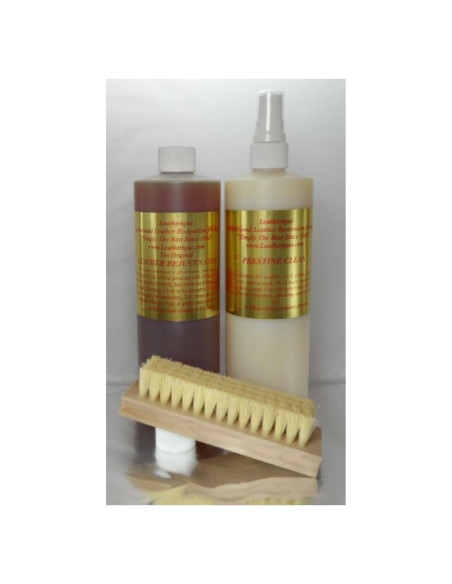 Juego de Rejuvenecedor y Limpieza de Cuero Leatherique 16oz