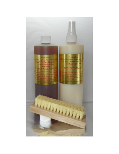 Juego de Rejuvenecedor y Limpieza de Cuero Leatherique 16oz