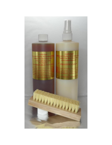 Juego de Rejuvenecedor y Limpieza de Cuero Leatherique 16oz