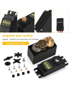 Paquete de 4 Servomotores Deegoo-FPV MG995 180 Torque 13kg 2