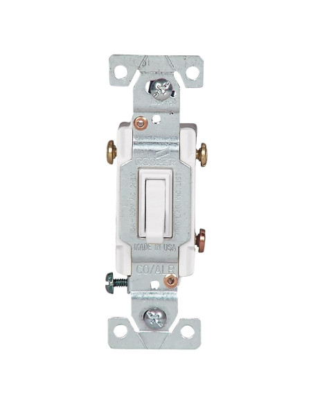 Interruptor de Palanca Eaton 5223-7W-SP-L 15A 3 Vías Blanco