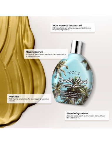 Loción bronceadora oscura Jeallis 382.7g para cama bronceado