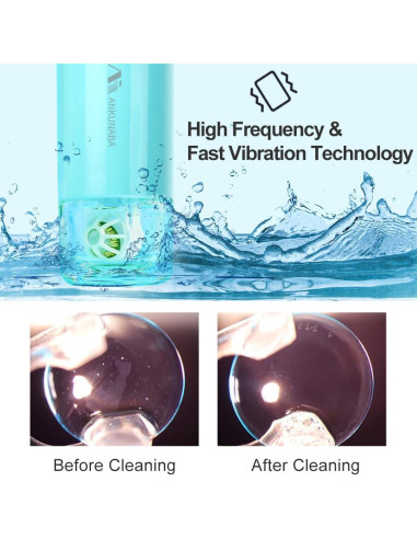 Limpiador de Lentes de Contacto ANKUNABA Portátil USB Azul