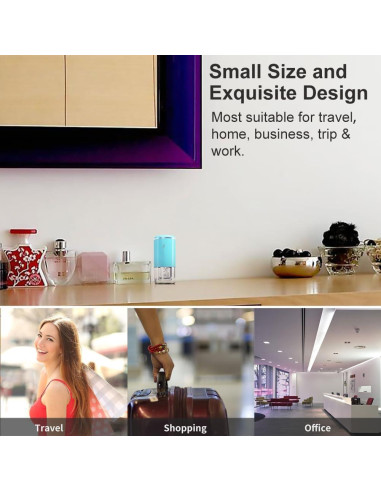 Limpiador de Lentes de Contacto ANKUNABA Portátil USB Azul