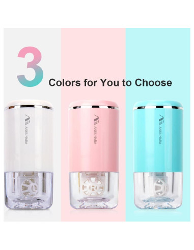 Limpiador de Lentes de Contacto ANKUNABA Portátil USB Azul