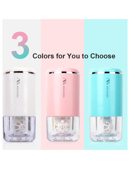 Limpiador de Lentes de Contacto ANKUNABA Portátil USB Azul