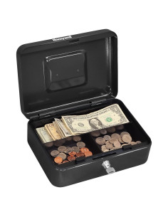 Caja de Dinero de Acero Honeywell 6202 Pequeña con Bandeja Extraíble