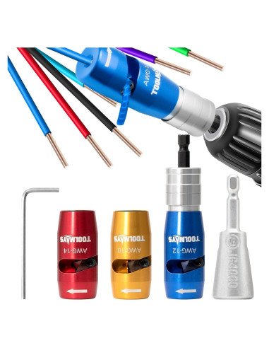 Desforrador y Retorcedor de Alambre TOOLMAYS 4 en 1 para 10-14 AWG