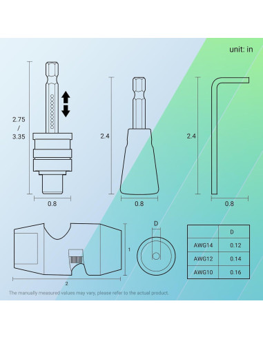 Desforrador y Retorcedor de Alambre TOOLMAYS 4 en 1 para 10-14 AWG