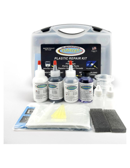 Kit de Reparación Plastex para Plástico y Fibra de Vidrio 0.45kg
