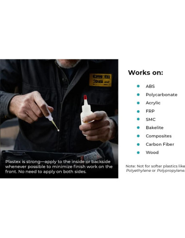 Kit de Reparación Plastex para Plástico y Fibra de Vidrio 0.45kg