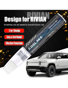 Pintura de Retoque COSLAKE 12ml Blanco Glaciar RIVIAN 2