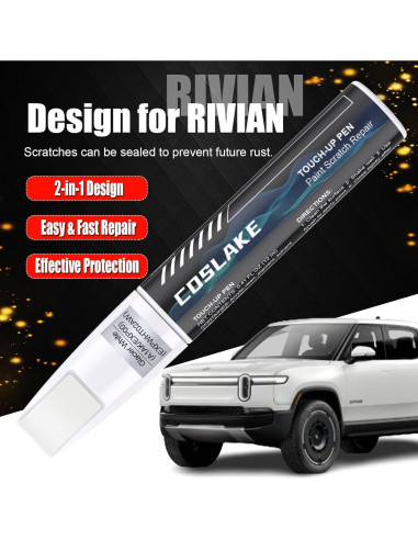 Pintura de Retoque COSLAKE 12ml Blanco Glaciar RIVIAN