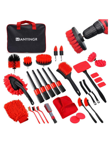 Kit de Detalle de Coche MIANYINGR 32 Piezas con Bolsa Portátil