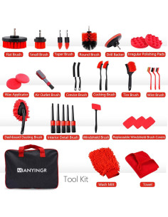 Kit de Detalle de Coche MIANYINGR 32 Piezas con Bolsa Portátil 2