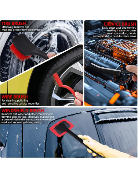 Kit de Detalle de Coche MIANYINGR 32 Piezas con Bolsa Portátil