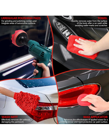 Kit de Detalle de Coche MIANYINGR 32 Piezas con Bolsa Portátil