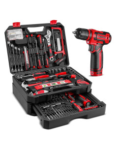 Kit de Herramientas DEKOPRO 238 Piezas con Taladro Inalámbrico 12V
