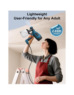 Pulverizador de pintura HVLP WIBENTL W60B2 3 modos 4 boquillas 2