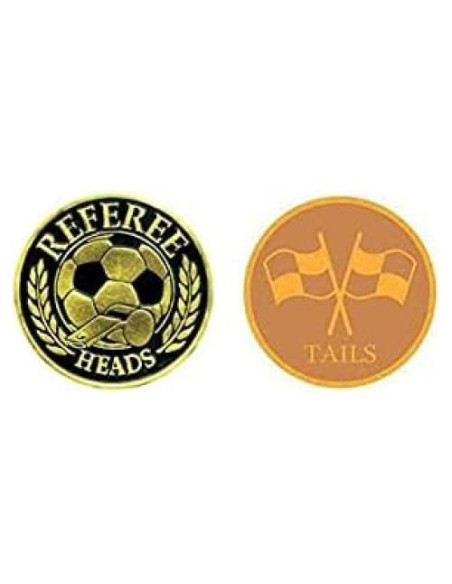 Árbitro de Fútbol Clásico Lanzando Moneda Pin-1