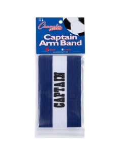Brazalete de Capitán de Fútbol Champion Sports Adulto Azul 2
