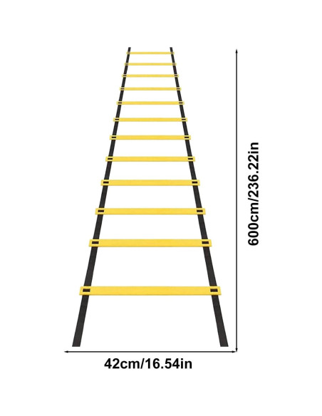 Escalera de Agilidad Semofcen 12 Peldaños 600x42cm Entrenamiento