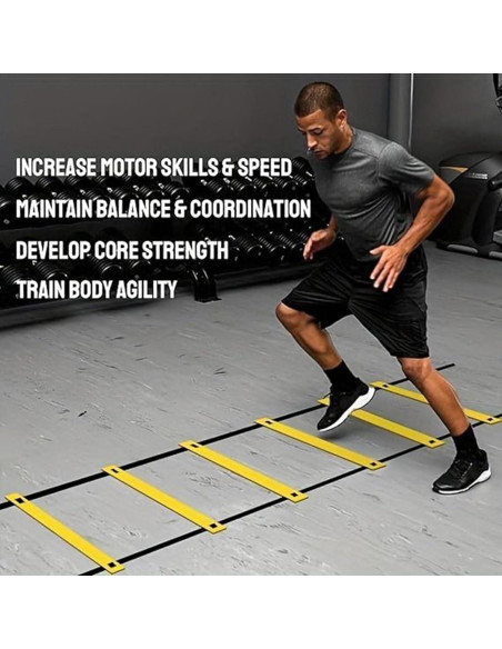 Escalera de Agilidad Semofcen 12 Peldaños 600x42cm Entrenamiento