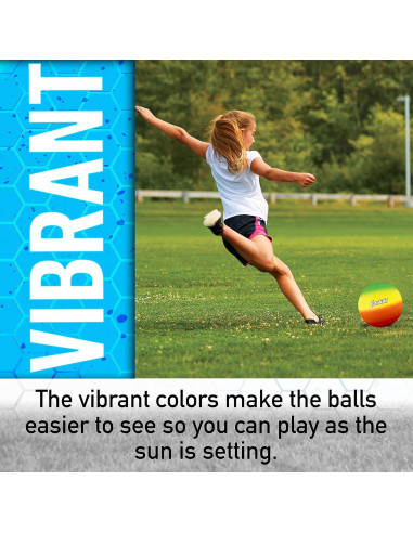 Balón de patio PVC Vibe Franklin Sports 21.6 cm multicolor