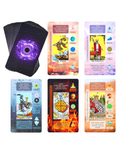 Cartas de Tarot XSYLOHXL para Principiantes - Mazo Clásico 78 Cartas