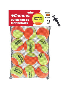 Pelotas de Tenis de Entrenamiento GAMMA Quick Kids 60 - 12 Unidades 2