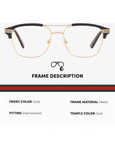 Gafas de Sol Gucci GG0241O Marco Rectangular Metal 54mm 2