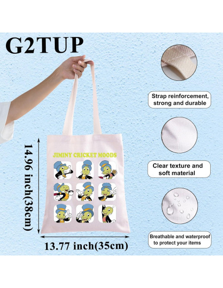 Bolsa de Lona Jiminy Cricket G2TUP 39x35cm Resistente al Agua