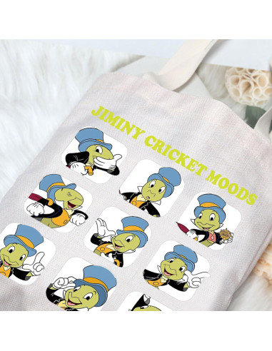 Bolsa de Lona Jiminy Cricket G2TUP 39x35cm Resistente al Agua