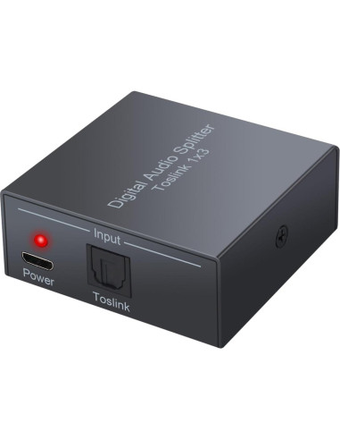 Divisor de Audio Óptico Digital CAMWAY SPDIF Toslink 1x3