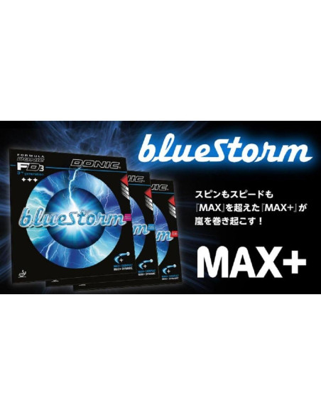 Goma de Tenis de Mesa DONIC Blue Storm Z2 Negra MAX+