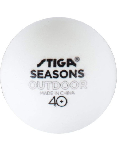 Bolas de Tenis de Mesa Stiga Temporadas Exterior ABS 6-Pack